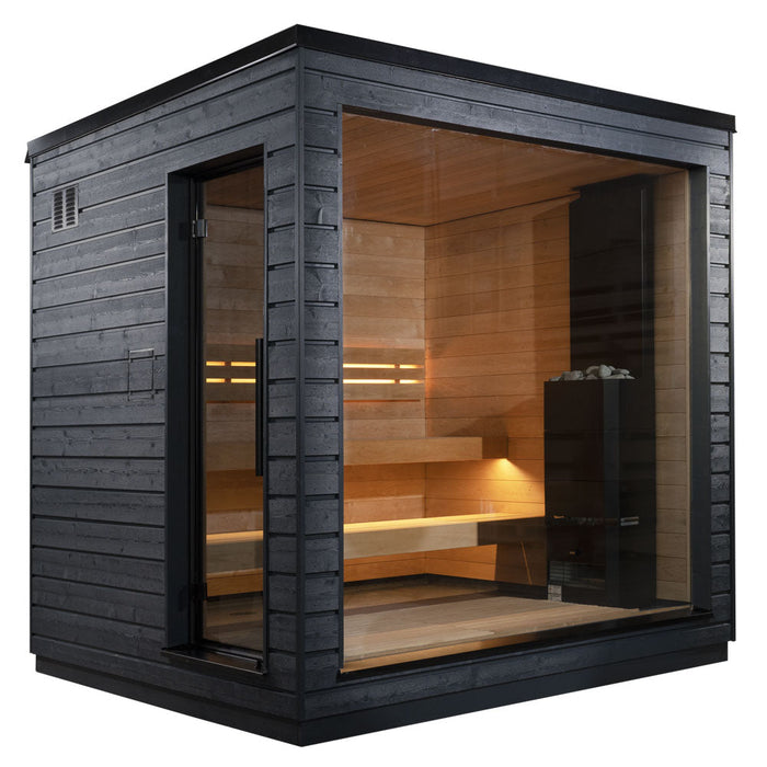 SaunaLife 5-Person Pre-Assembled Outdoor Sauna | Model G6