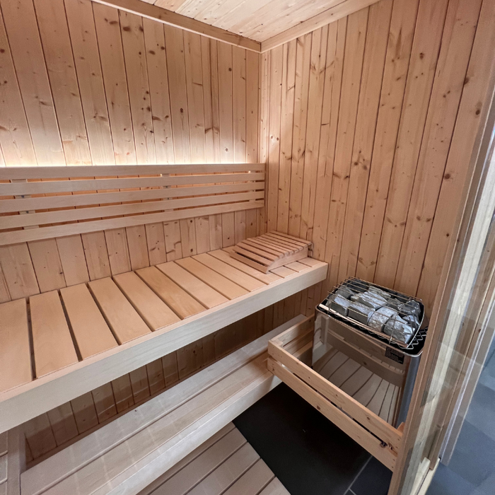 Sauna tradicional de interior para 4 personas SaunaLife | Modelo X6