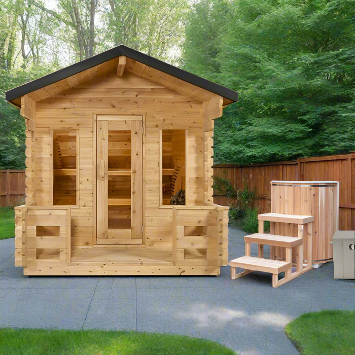 Dundalk Leisurecraft Canadian Timber Cabina georgiana para 6 personas | Sauna | CTC88W