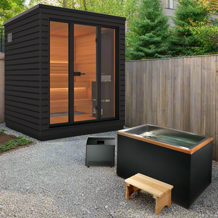 Saunum Classic Mini 3-Person Outdoor Traditional Sauna