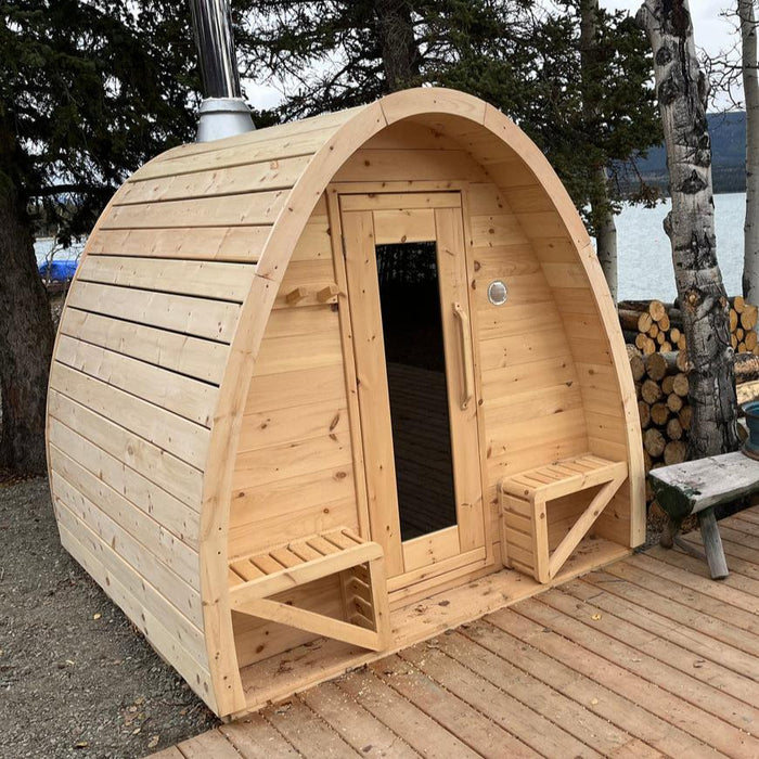 True North Canadian Made 4-8 Person Outdoor Traditional Large Pod Sauna