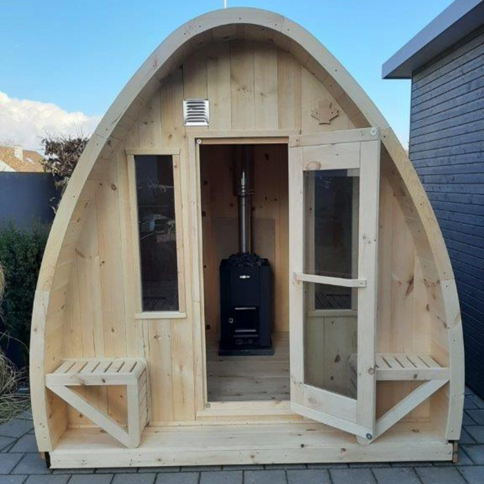 True North Canadian Made 4-8 Person Outdoor Traditional Pod Sauna