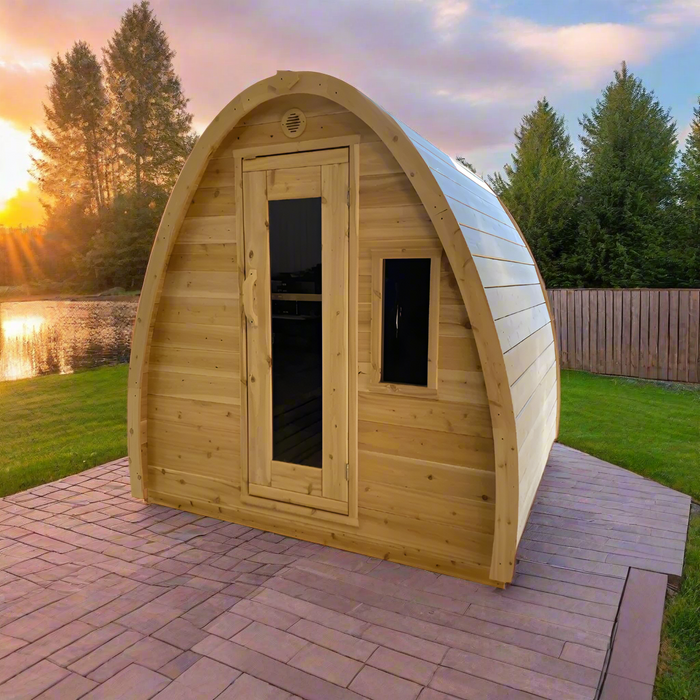 True North Canadian Made 4-8 Person Outdoor Traditional Large Pod Sauna