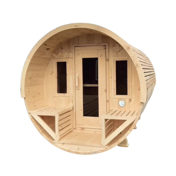 8 Person outdoor barrel sauna