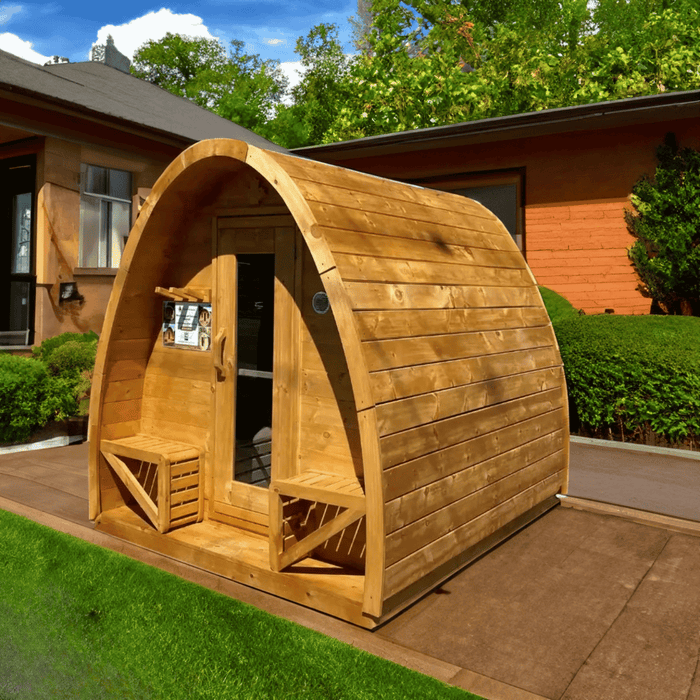 Sauna al aire libre True North Pod para 4-8 personas