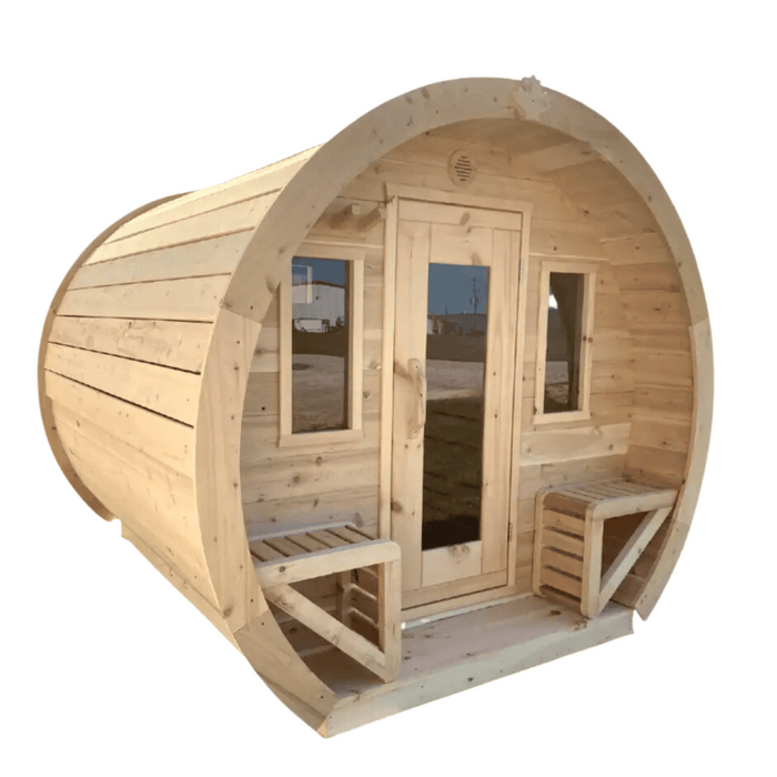 Sauna de barril al aire libre True North Schooner para 2-8 personas