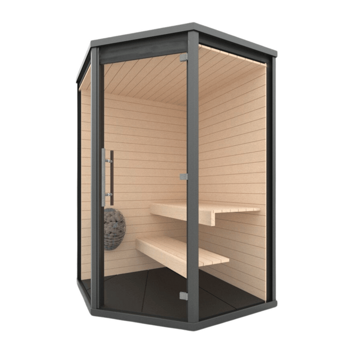 Haljas Hele Glass Mini | 3 Person Outdoor Glass Sauna