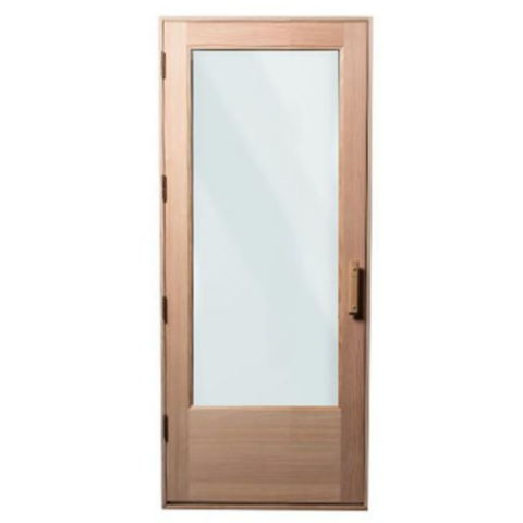 Bathology Pre-Hung Sauna Door Fir w/ Clear Glass | SaunaTight 310