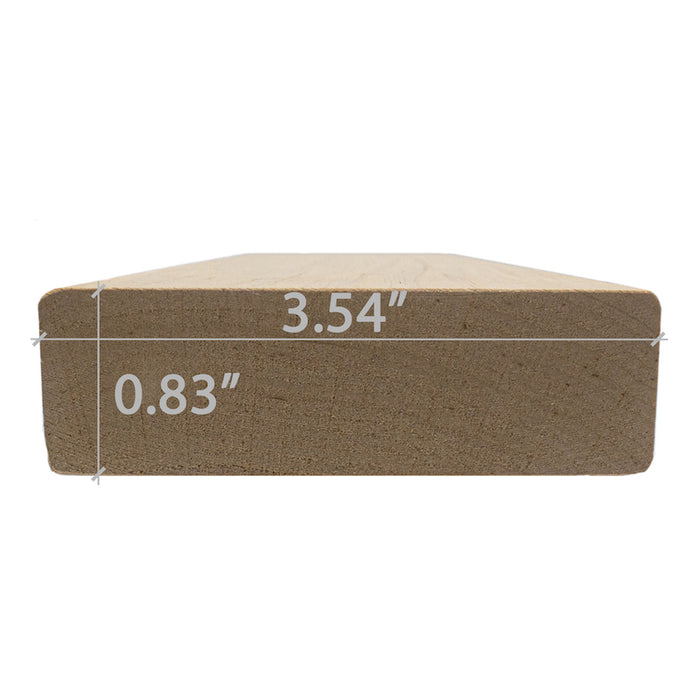 Prosaunas Sauna Wood, Alder 1"x4" Bench Material | WOOD643