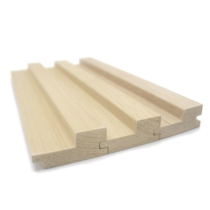 Prosaunas Sauna Wood, Alder Large Gap Wall Cladding, 1"x3" | WOOD663