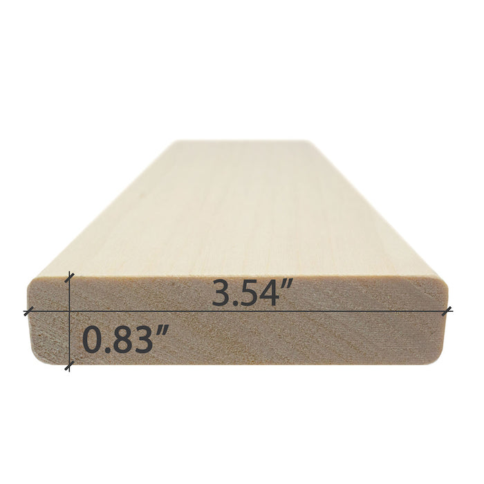 Banco de madera para sauna Prosaunas, Aspen de 1" x 4" | WOOD638