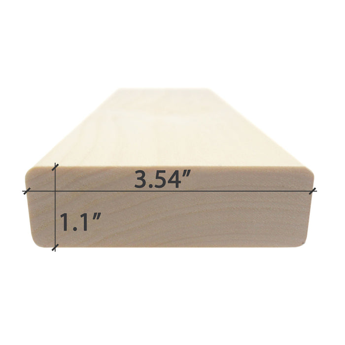 Banco de madera para sauna Prosaunas, Aspen de 5/4 x 4" | WOOD641