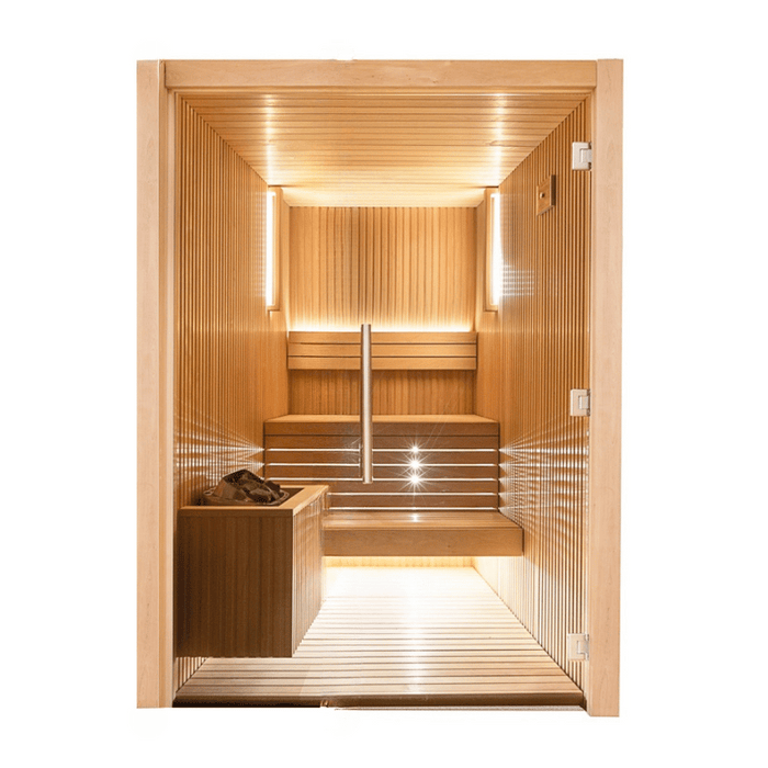 Auroom Libera Glass 2-Person Indoor Traditional Sauna