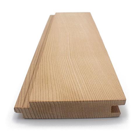 Revestimiento de pared con espacio de níquel de 1"x4" de madera para sauna ProSaunas, cedro rojo