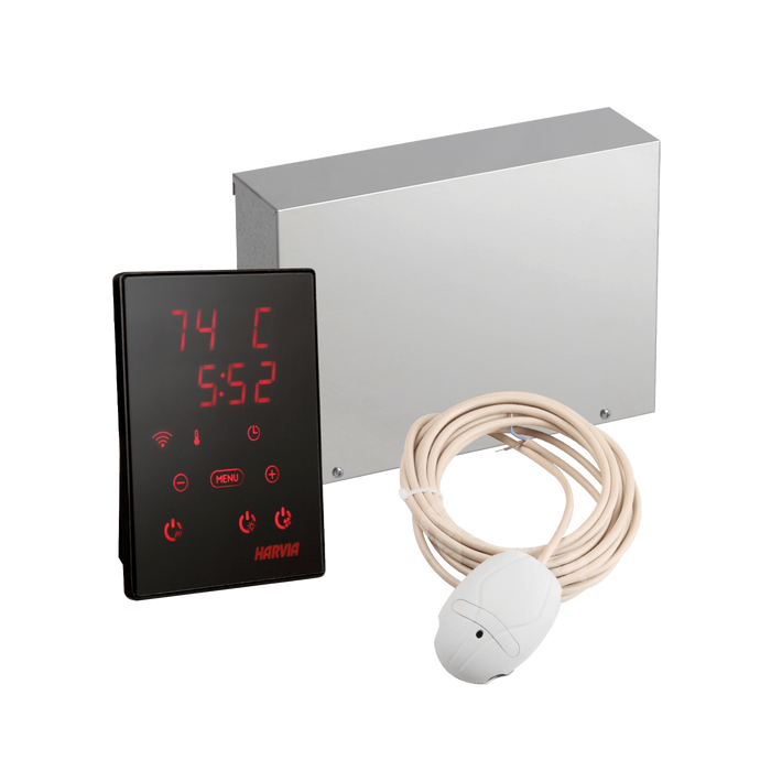 Harvia Xenio KIP Digital Sauna Heater Control and Power Unit and Temp/Humidity Sensor Kit | CX170