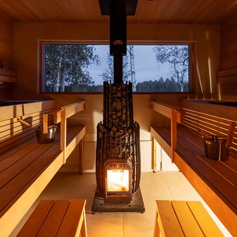 Estufa de sauna de leña HUUM HIVE HEAT 12kW