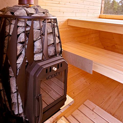 Estufa de sauna de leña HUUM HIVE HEAT 12kW