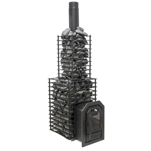 Cubierta de chimenea Cozy Heat, rejilla, acero inoxidable negro | QUATTRO H500