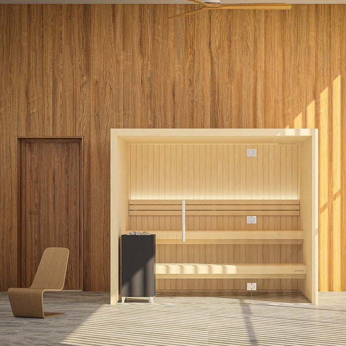 Auroom Emma Glass 4-6 Person Indoor Traditional Sauna