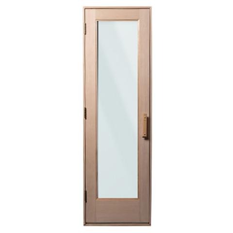 Bathology Pre-Hung Sauna Door Fir w/ Clear Glass | SaunaTight 310
