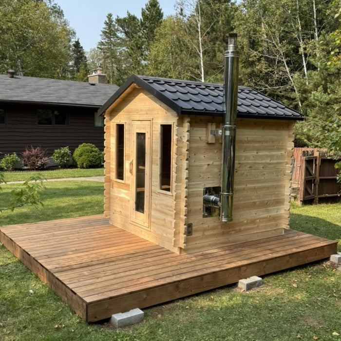 Dundalk Leisurecraft Canadian Timber 6 Person Georgian Cabin Sauna | CTC88W