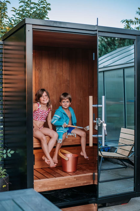 Haljas Hele Vaso Mini | Sauna de cristal al aire libre para 3 personas