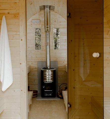 Kit de chimenea para estufa de sauna Harvia, acero inoxidable | WHP1500