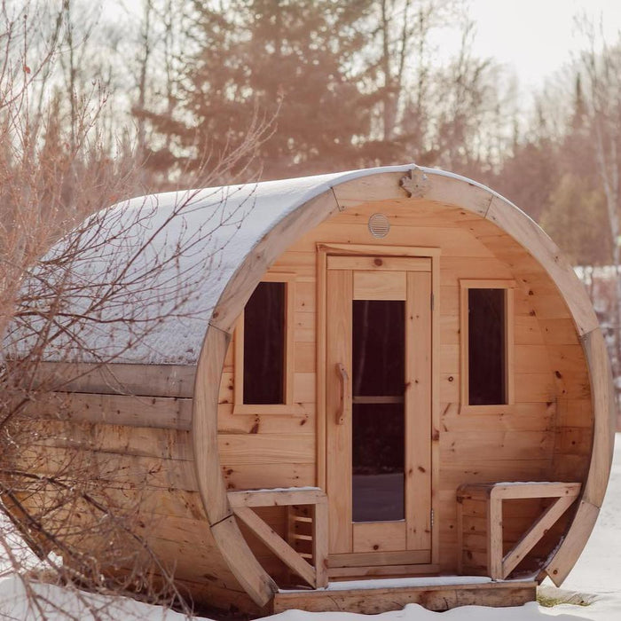 True North Schooner Canadian Made 2-8 Person Outdoor Traditional Barrel Sauna