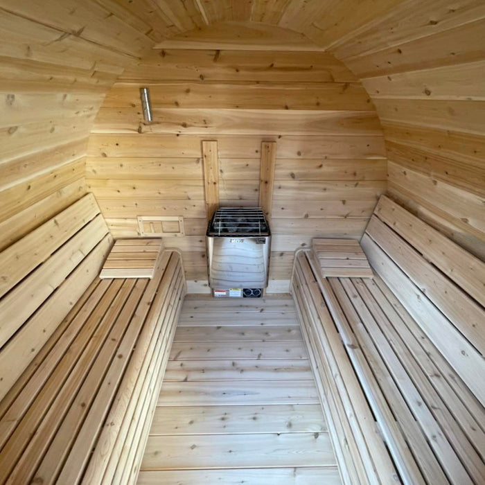 True North Sauna de barril de 9' de largo para 6-8 personas