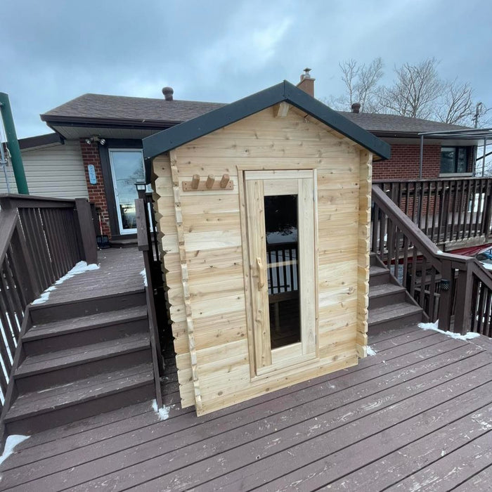 Dundalk Leisurecraft Canadian Timber 2-3 Person Granby Cabin Sauna | CTC66W