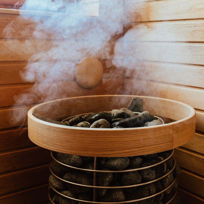 Paquete de calentador de sauna HUUM HIVE MINI con controlador Wifi UKU y piedras