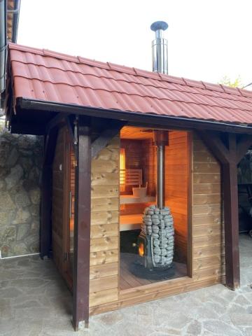 HUUM Kit de chimenea para estufa de sauna a través del techo | Acero inoxidable