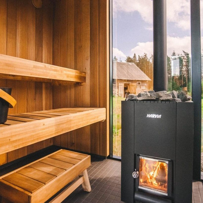 Harvia Linear 16 Wood Burning 17.9kW Sauna Stove | WK160C