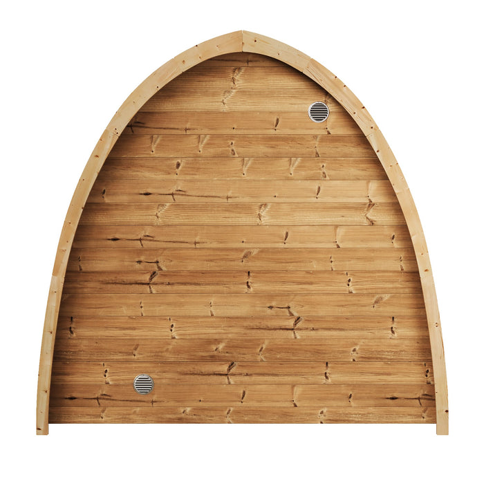 Sauna tradicional tipo cápsula para exteriores SaunaLife para 4 personas | Modelo G3