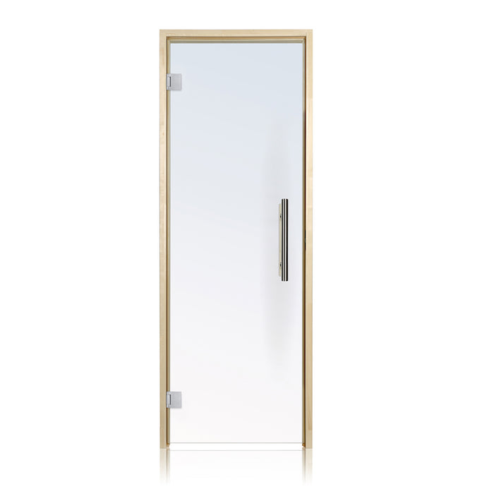 Prosaunas Pre-Hung Clear Glass Sauna Door w/ Aspen Frame | 24x80