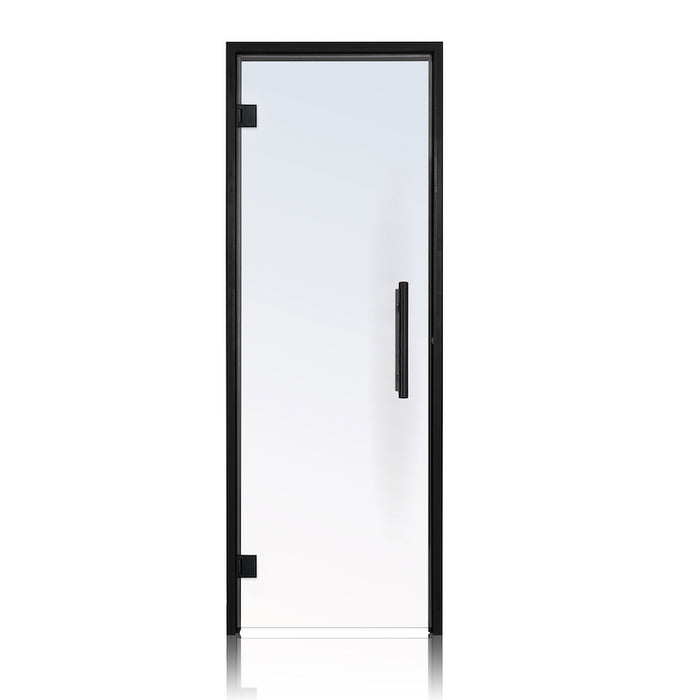 Prosaunas Pre-Hung Clear Glass Sauna Door w/ Black Alder Frame | 24x80