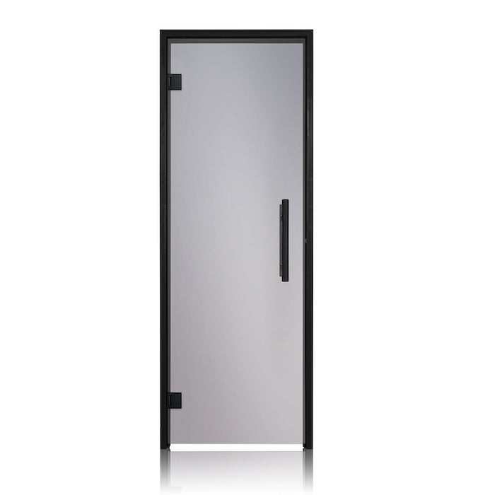 Prosaunas Pre-Hung Tinted Glass Sauna Door w/ Black Alder Frame | 24x80