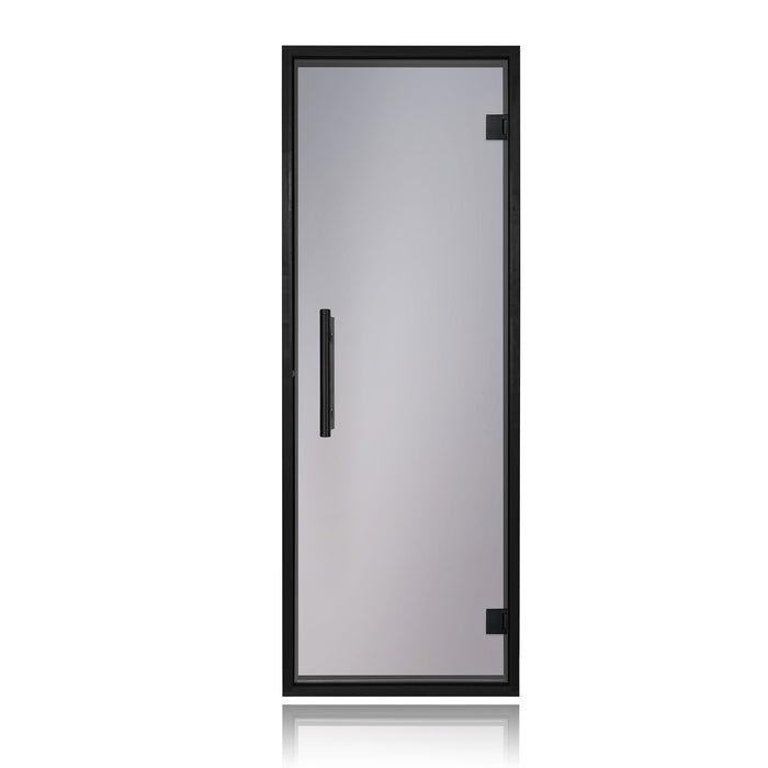 Prosaunas Pre-Hung Tinted Glass Sauna Door w/ Black Alder Frame | 24x73