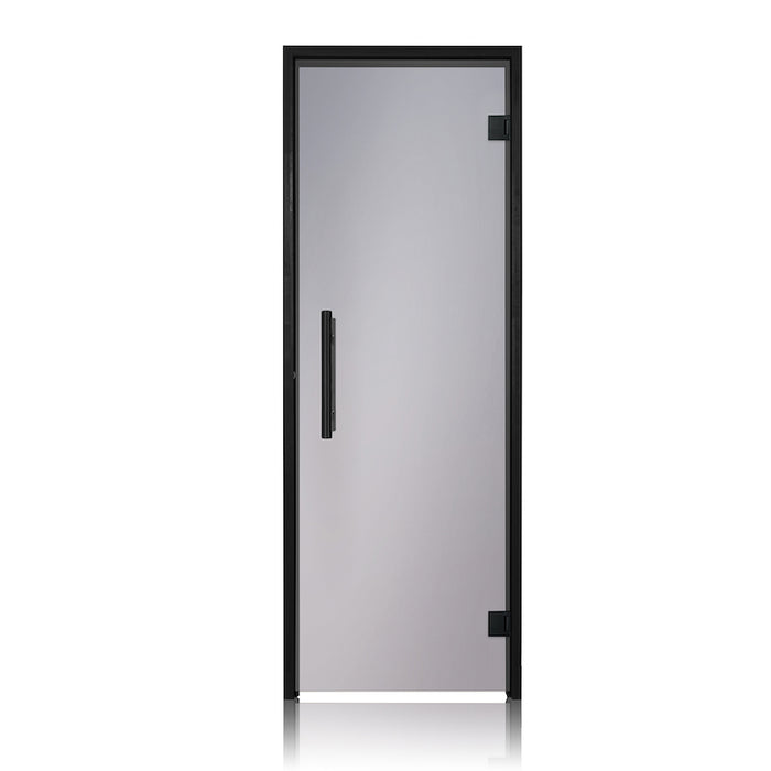 Prosaunas Pre-Hung Tinted Glass Sauna Door w/ Black Alder Frame | 24x80