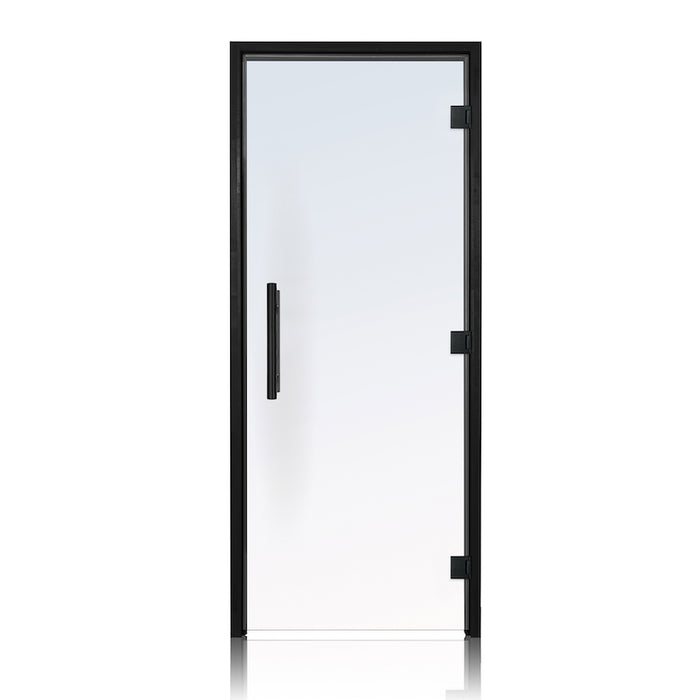 Prosaunas Pre-Hung Clear Glass ADA Sauna Door w/ Black Alder Frame | 36x80