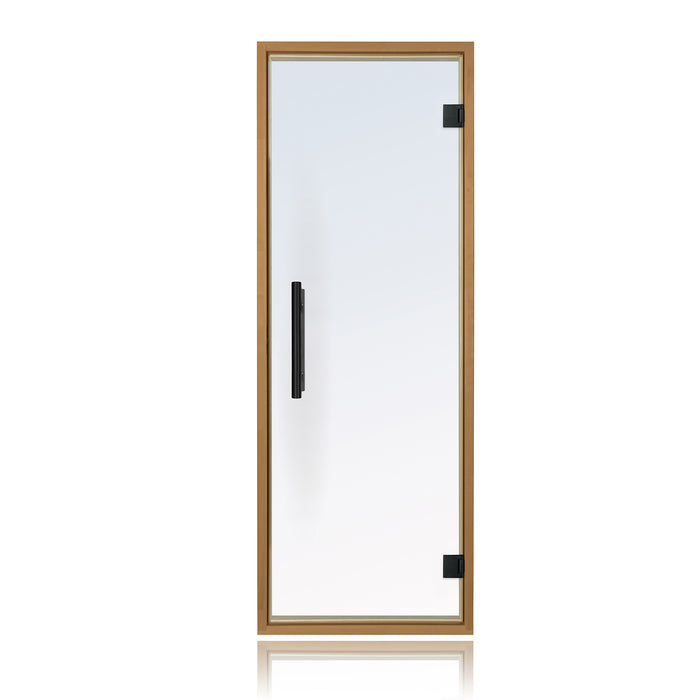 Prosaunas Pre-Hung Clear Glass Sauna Door w/ Thermo-Aspen Frame | 24x73