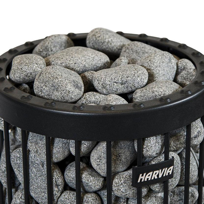 Harvia Rounded Olivine Diabase Sauna Heater Stones 2-4" / 33lbs |  R-991