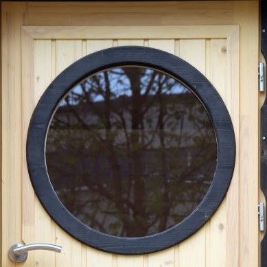 Sauna Window-Round, Tempered Glass, 14-30in