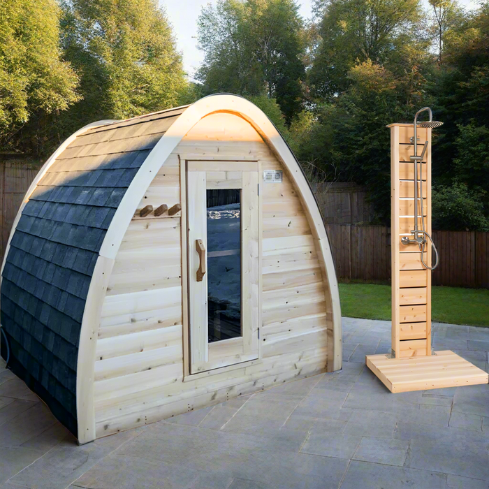 Dundalk Leisurecraft Canadian Timber MiniPOD Sauna para 2-4 personas | CTC77MW