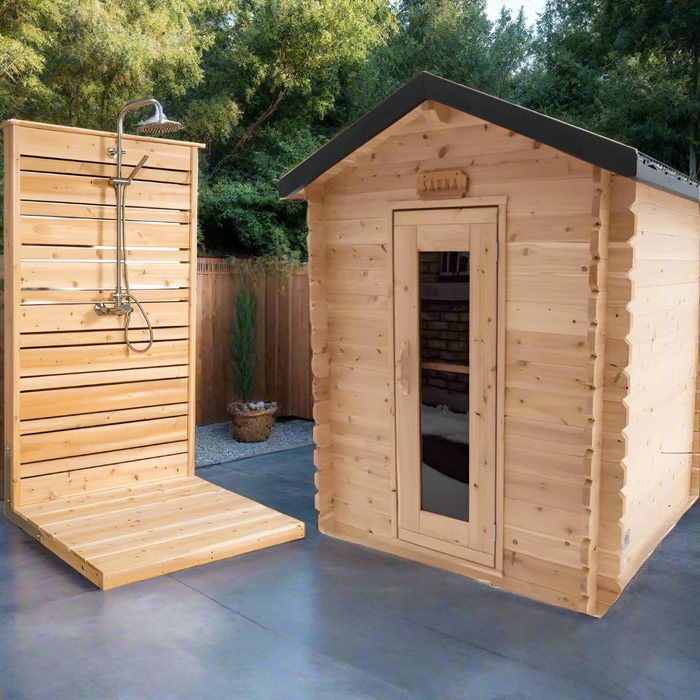 Dundalk Leisurecraft Canadian Timber 2-3 Person Granby Cabin Sauna | CTC66W