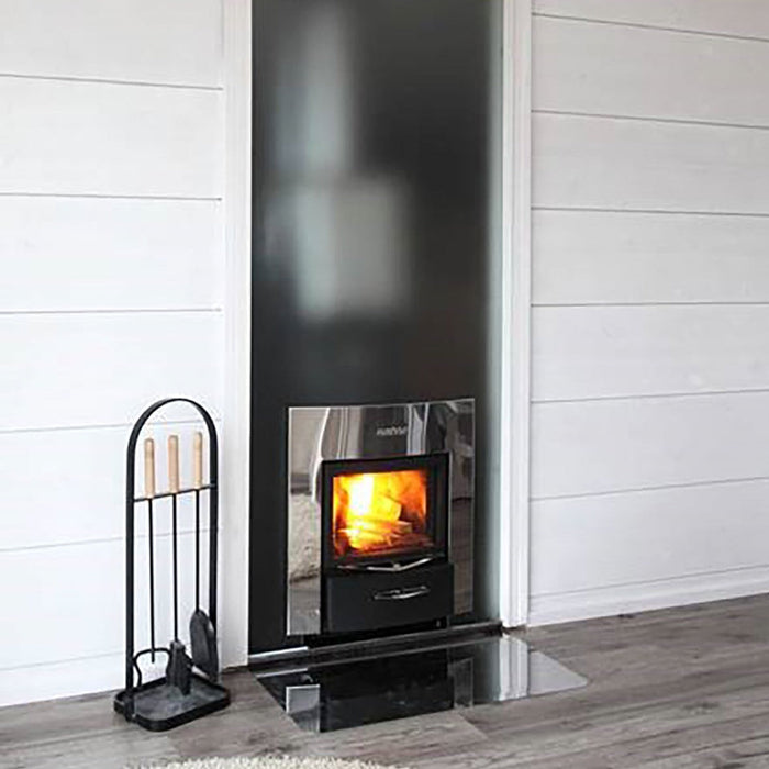 Harvia Legend 300 Duo 23.5kW Wood Burning Stove Package w/ Chimney Kit, Rock Cage, Protective Bedding, Protective Sheath, Stones