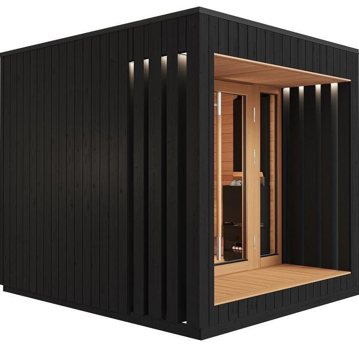 Saunum AirCube Terrace 4-Person Outdoor Traditional Sauna