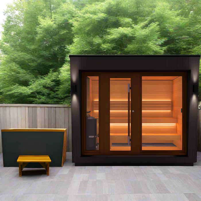 Saunum AirCube Space 5-Person Outdoor Traditional Sauna