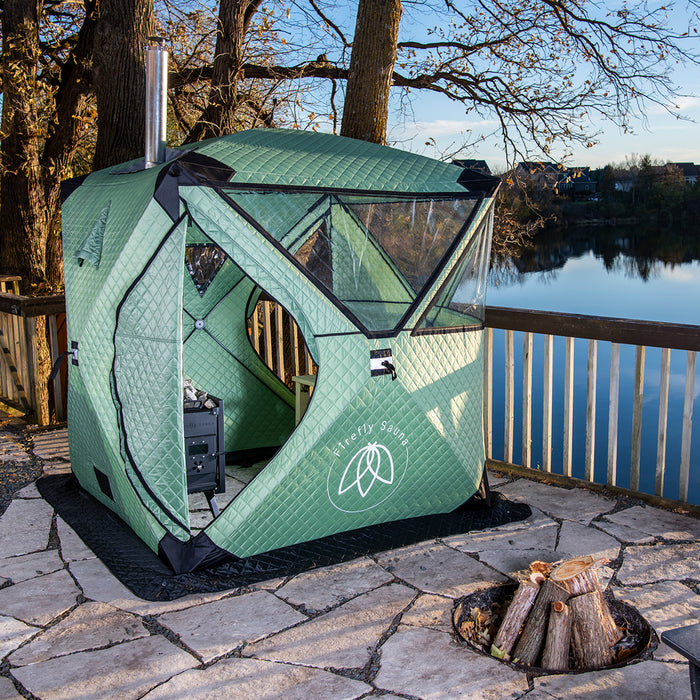 Firefly Spark | Full Portable Sauna Kit (Tent, Stove, Bench, Rocks + more)