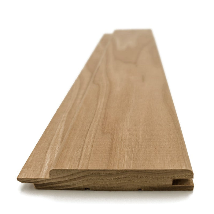 Revestimiento de pared de madera para sauna Prosaunas, Thermo-Aspen, con espacio medio, 1" x 4" | WOOD664